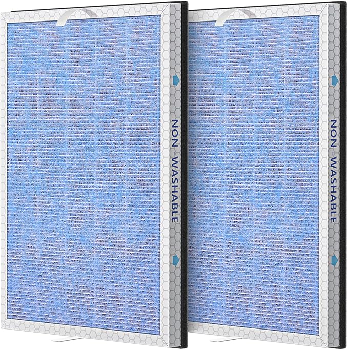 2 PACK MSA3/MSA3S HEPA Replacement Filter Compatible by JORAIR