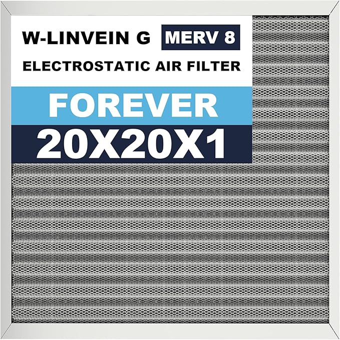 20x20x1 Reusable Air Filter, Electrostatic, Washable Lasts a Lifetime, Breathe by Betterlifeishere