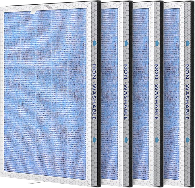 4 PACK MSA3/MSA3S HEPA Replacement Filter Compatible by JORAIR