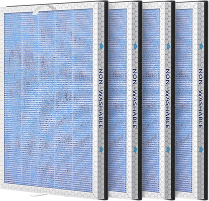 4 PACK MSA3/MSA3S HEPA Replacement Filter Compatible by JORAIR