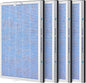 4 PACK MSA3/MSA3S HEPA Replacement Filter Compatible by JORAIR