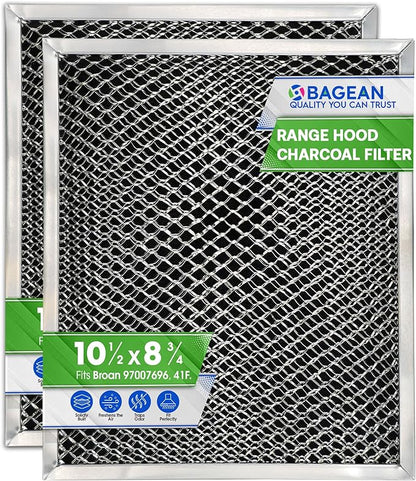 Stove Hood Vent Filter 10.5" x 8.8" 41F 97007696 Fit's Nutone & Broan Range by Bagean