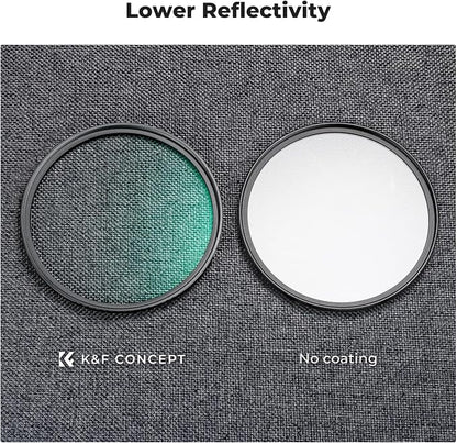 K&F CONCEPT 58mm Black Diffusion 1/4 Filter Mist Cinematic Effect Filter - Image 5