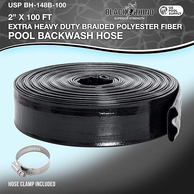 U.S. Pool Supply Pool Backwash Hose 2 Inch Diameter x 100 Feet - Image 2