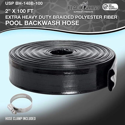 U.S. Pool Supply Pool Backwash Hose 2 Inch Diameter x 100 Feet - Image 2
