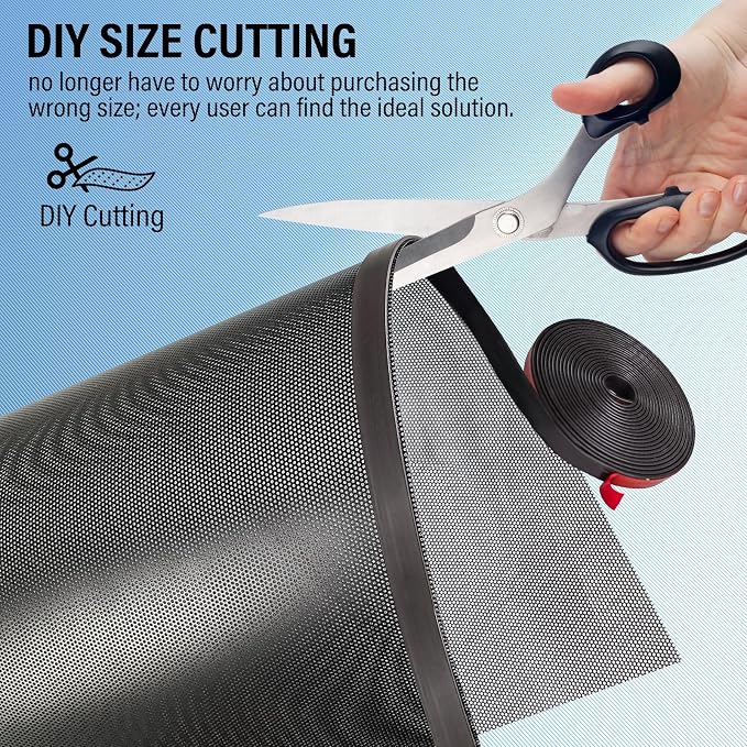 39x4 inch Customizable DIY Floor Vent Covers, Magnetic PVC Vent Mesh - Image 4