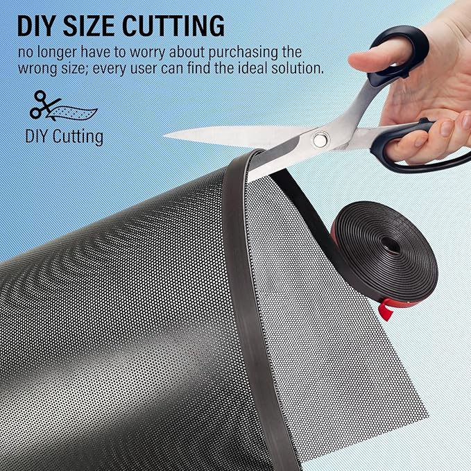 39x16 inch Customizable DIY Floor Vent Covers, Magnetic PVC Vent Mesh - Image 4