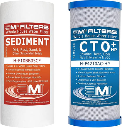 APPLIED MEMBRANES INC. Whole House Water Filter Replacement Filter Cartridge by AppliedMembranesInc