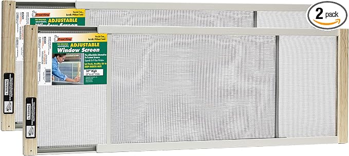 Frost King 2AWS1045 WB Marvin Adjustable Window Screen, 10in High x Fits by Thermwell+Products+Co.%2C+Inc