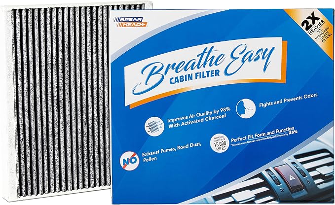 Spearhead Odor Defense Breathe Easy AC & Heater Cabin Filter | Fits 08-11 Accent by SPEARHEAD