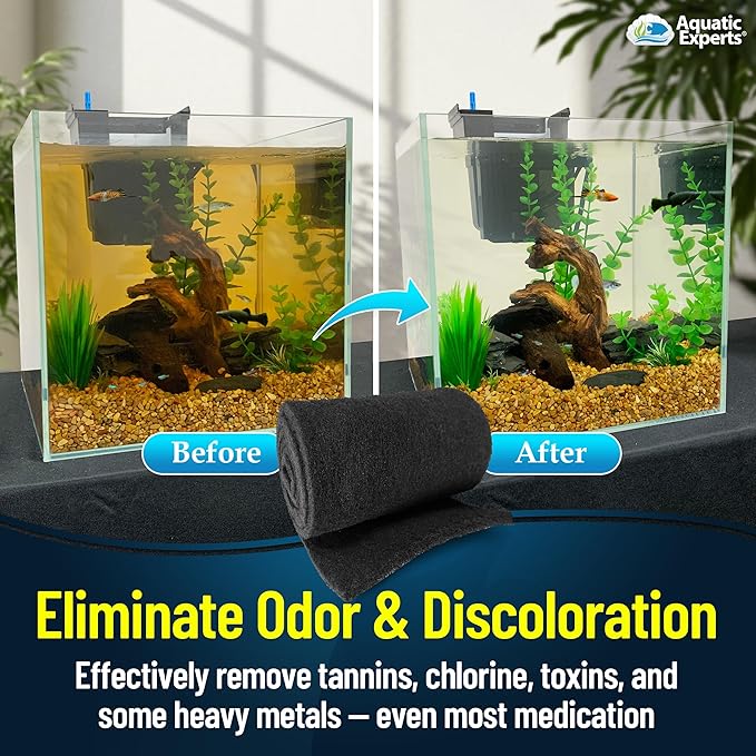Aquarium Carbon Pad – Cut‑to‑Fit Carbon Infused Filter Pad Media - Image 3