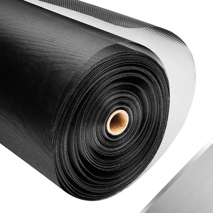 304 Stainless Steel Mesh Window Screen Roll, 47IN x 98.43FT Black Metal Window by FCSOTSPS