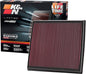 K&N High-Flow Original Lifetime Engine Air Filter: Increase Power: Premium by KNEngineeringInc