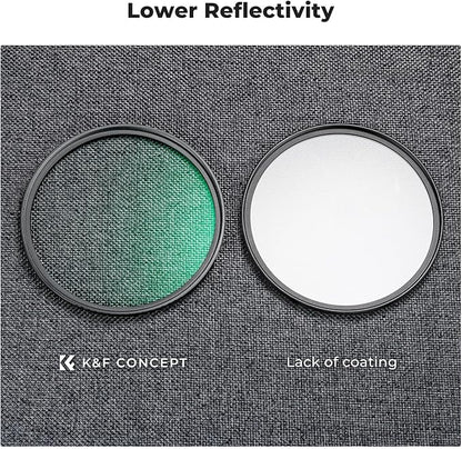 K&F CONCEPT 82mm Black Diffusion 1/4 & 1/8 Filters Kit Mist Cinematic Effect - Image 6