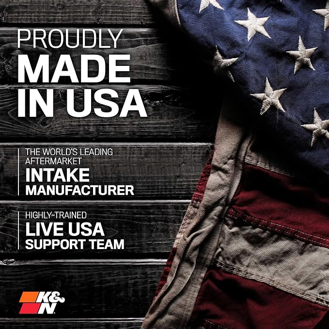 K&N Cold Air Intake System: Dry-Flow Air Filter, Increase Performance & - Image 11