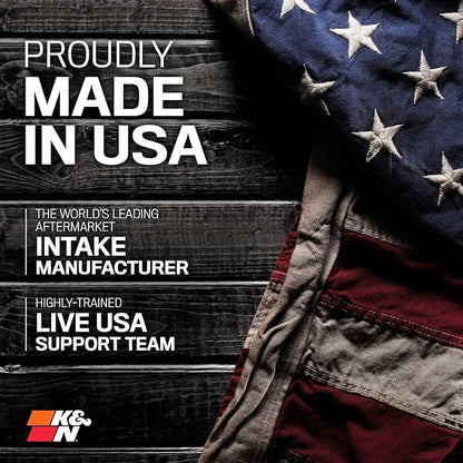K&N Cold Air Intake System: Dry-Flow Air Filter, Increase Performance & - Image 11