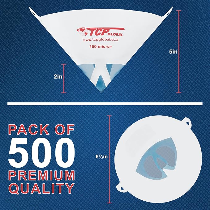 TCP Global 500 Pack of Paint Strainers - Image 2