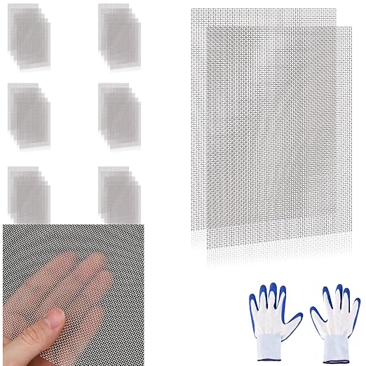 32 Pcs 13x9 20 Mesh 304 Stainless Steel Wire Mesh Sheet, Rustproof Metal Mesh by Unknown