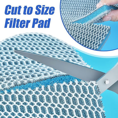 AQUANEAT Aquarium Filter Sponge 8-Layer Filter Media Pad, Cut-to-Size Foam Floss - Image 6