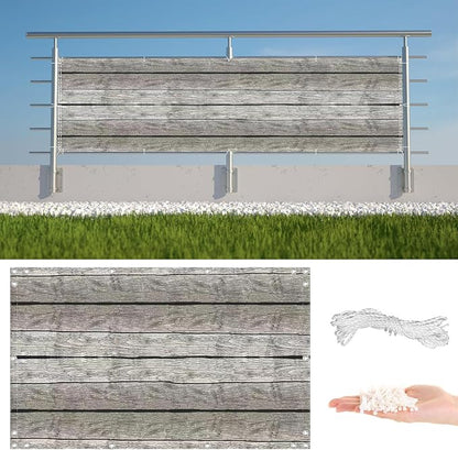 Privacy Fence 2' x 32.8' Durable UV-Resistant Outdoor Dog Fence, Included Cable by AYLFBFU