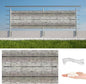 Privacy Screen Protector 4.6' x 13.1' UV-Resistant Visibility Reduction Privacy by AYLFBFU