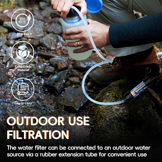 Straw Water Filter 5 Pack – Outdoor Camping & Hiking Survival Gear Kit - Image 8