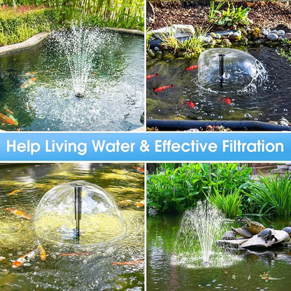 POPOSOAP Pond Filter with Pump Fountain Kits Built-in UV Clarifier, 660GPH/40W - Image 8