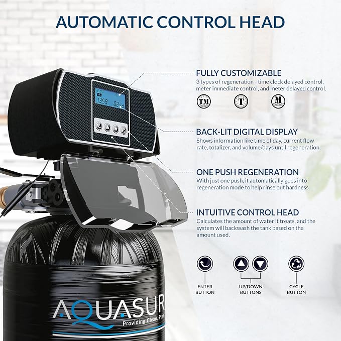Aquasure Harmony Series 40, 000 Grains Whole House Water Softener - Image 7