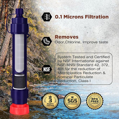 Membrane Solutions S2 Water Filter Straw Replacement Filter Elements, 0.1 - Image 3