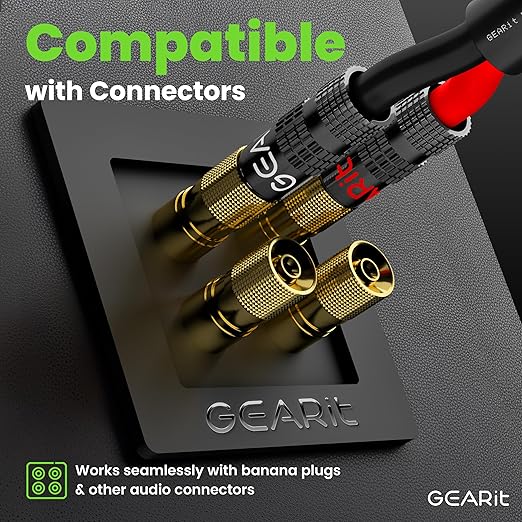 GEARit Outdoor Speaker Wire CL3 Rated, 16 Gauge Speaker Wire, Speaker Cable 200 ft for Outdoor Speakers, Patio, Garden, Backyard Audio, Direct Burial in Ground/in Wall, CCA (Black, 2-Conductors)