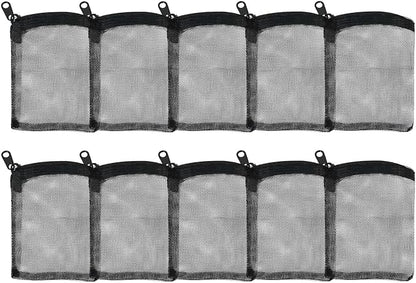 AQUANEAT 10pcs Aquarium Filter Media Bags, Fish Tank Coarse Mesh Bags by Aquaneat