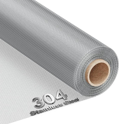 MAGZO 304 Stainless Steel Mesh Screen Roll 47in x 10ft by MAGZO