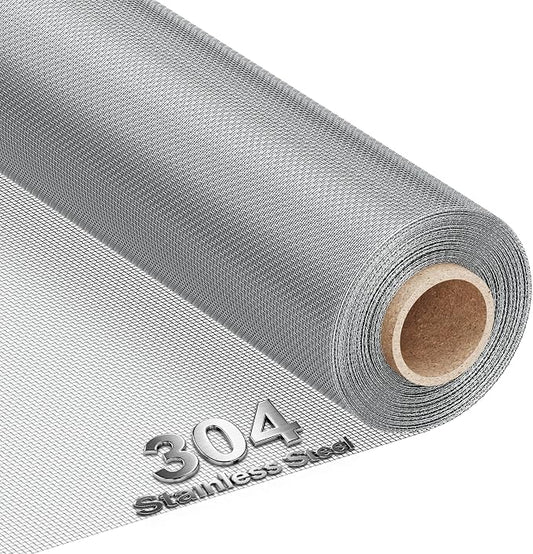 MAGZO 304 Stainless Steel Mesh Screen Roll 47in x 10ft by MAGZO