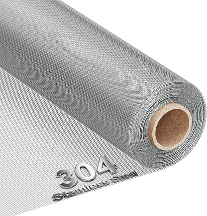 MAGZO 304 Stainless Steel Mesh Screen Roll 47in x 16ft by MAGZO