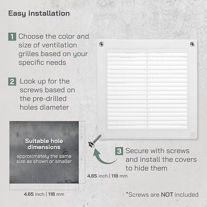 Vent Systems 4.5" x 4.5" Inch - Image 4