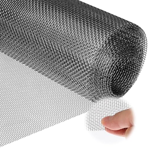 Stainless Steel Mesh Screen 12 Mesh No Rust Sturdy Metal Wire Mesh Easy to Work by Unknown