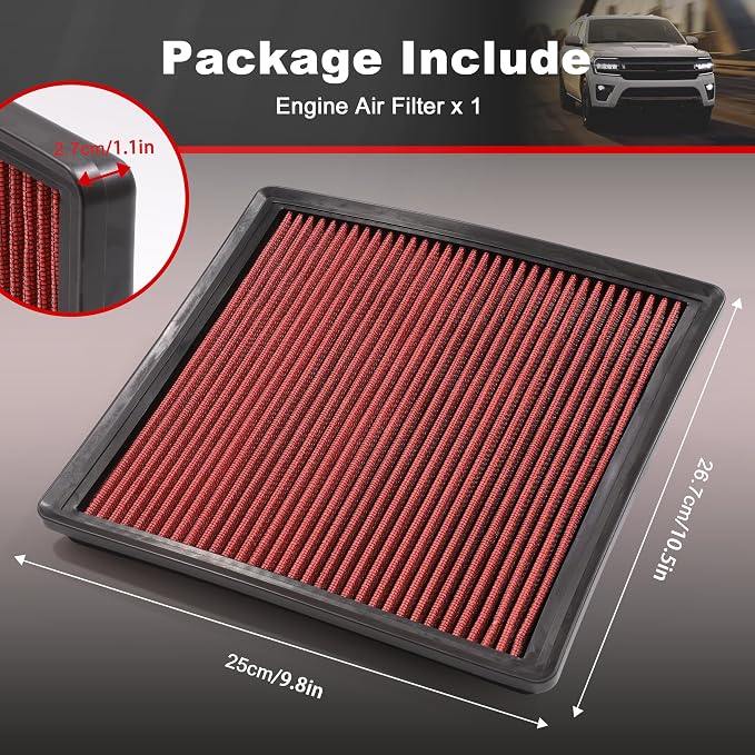 Engine Air Filter High-Flow Increase Power & Towing, Nikimotorsport Air Filter - Image 6