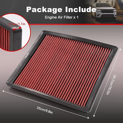 Engine Air Filter High-Flow Increase Power & Towing, Nikimotorsport Air Filter - Image 6