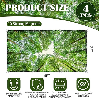 4 Pcs Fluorescent Light Covers - Image 3