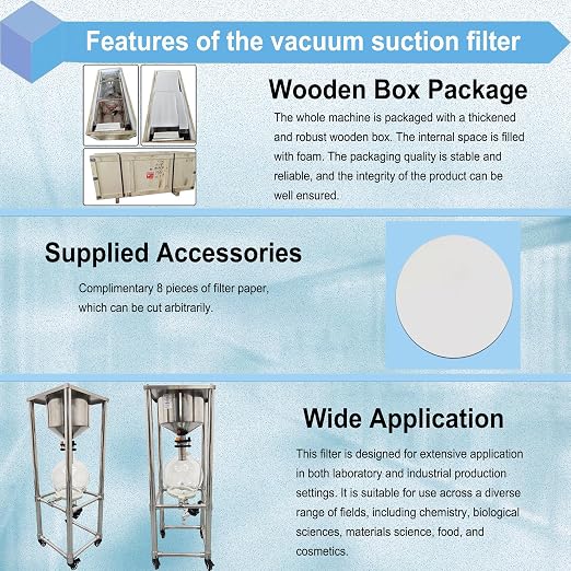 50L Vacuum Filtration System, Negative Pressure Suction Filter - Image 6