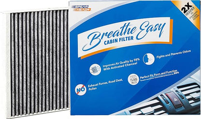 Spearhead Odor Defense Breathe Easy AC & Heater Cabin Filter, Fits Like OEM by SPEARHEAD