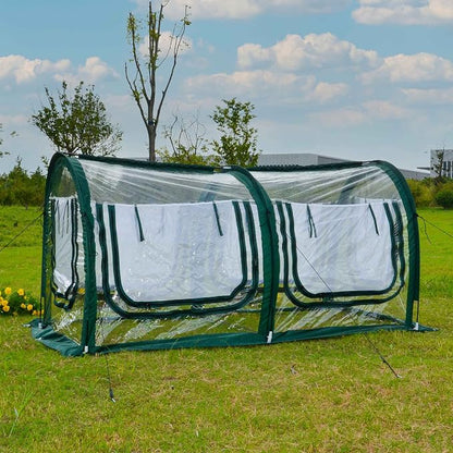Poray Pop Up Tunnel Greenhouse Tent, Portable 78.8''Long Greenhouse Gardening - Image 7