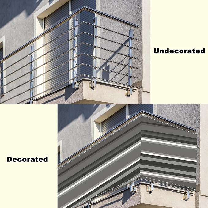 Privacy Screen 1.6' x 49.2' UV Protection Weather-Resistant Privacy Screen - Image 8