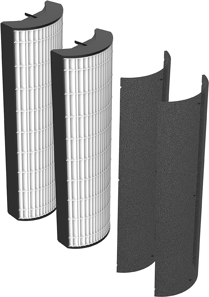 Pure Enrichment® Genuine 2-in-1 True HEPA Replacement Filter for the PureZone™ Elite 4-in-1 Air Purifier - 2 Pack (PEAIRTWR)