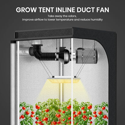 InfiniPower 4 Inch 230 CFM Inline Ventilation Fan, Combo - Image 2
