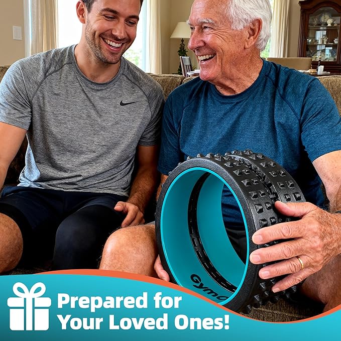 Back Roller for Back Pain Reliefn & Stretching, Deep Tissue Massage Roller Supports Up to 530 lbs / 240 kg, 5.5''-7.5'' Curved Foam Roller for Home Physical Stretching