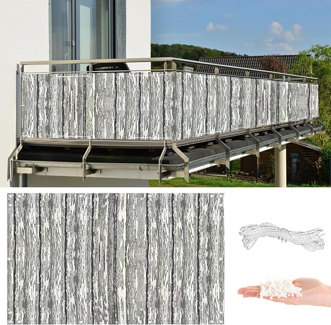 Privacy Screen Protector 3' x 6.6' UV Protection Weather-Resistant Privacy by AYLFBFU