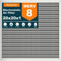 20x20x1 Reusable Air Filter, MERV 8, Permanent Electrostatic Air Filter by Unknown
