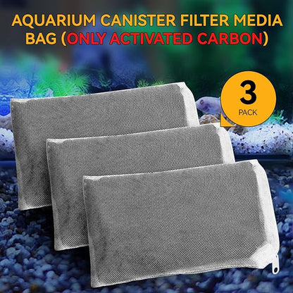 3 Pack 8 Oz Pro-C Aquarium Canister Filter Media Bag - Image 5