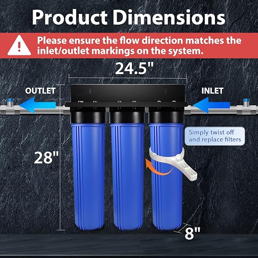 iSpring Anti-Scale Whole House Water Filter System w/Sediment, Polyphosphate - Image 4